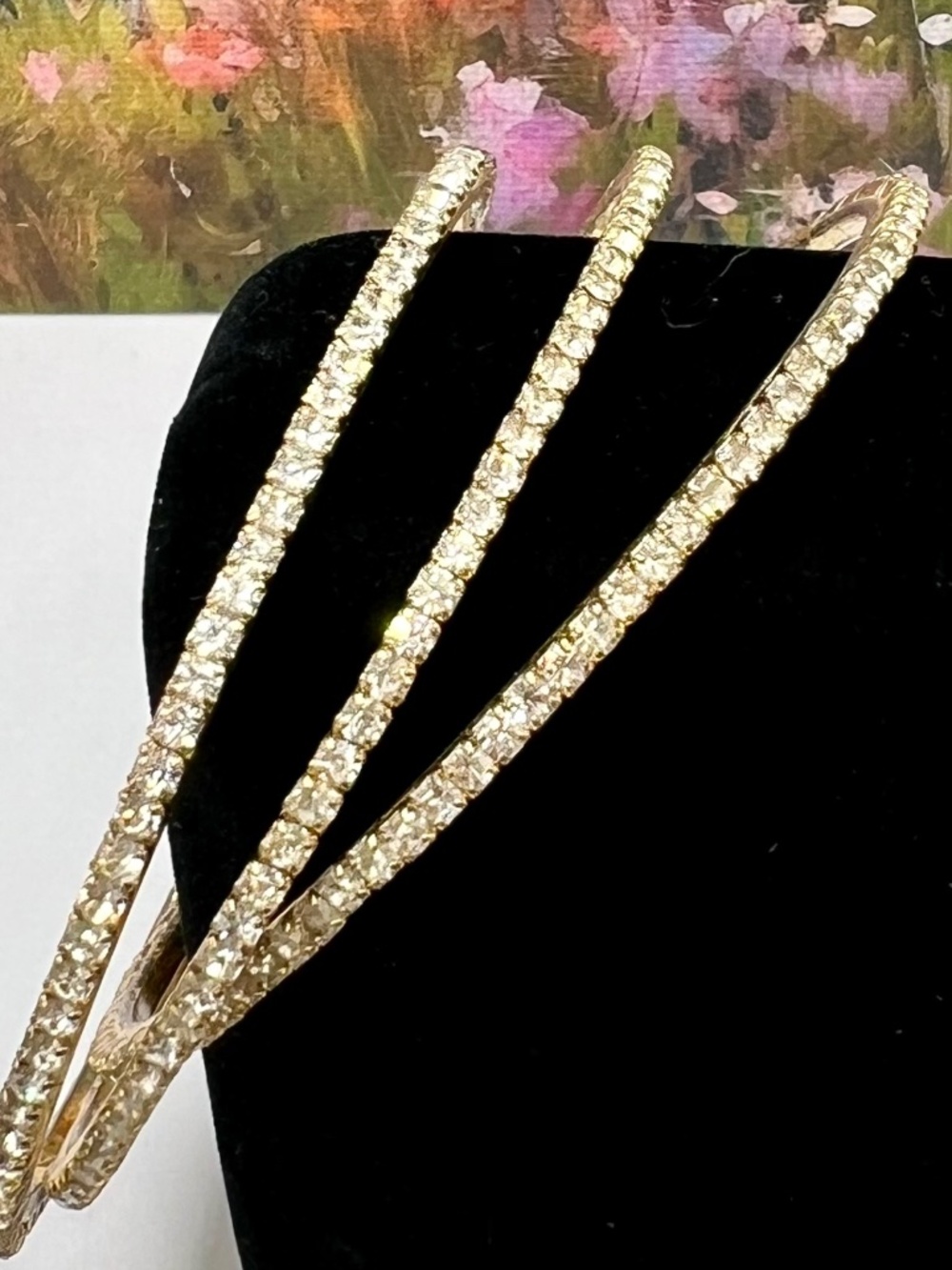 SALE 3/$20** Pave Bangle Bracelet Trio - Picture 3 of 5
